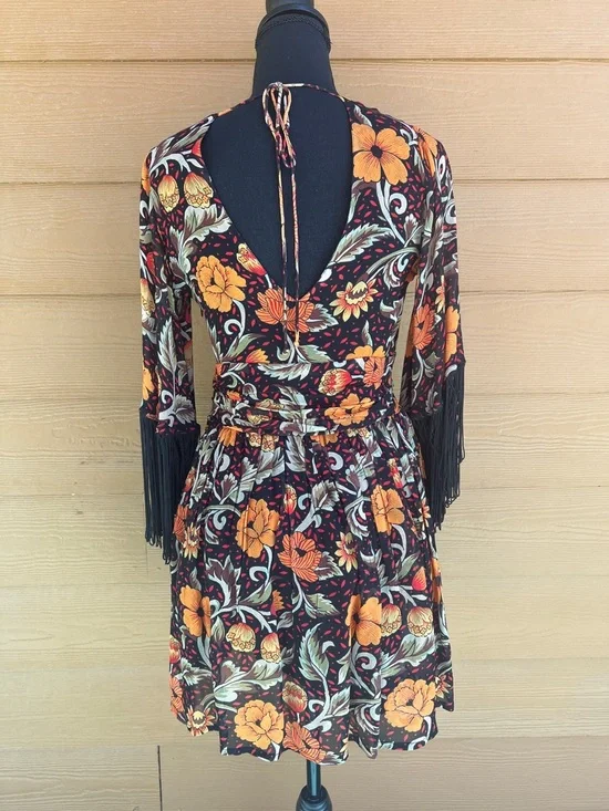 VERB Floral Fringe Mini Dress - Picture 7 of 11